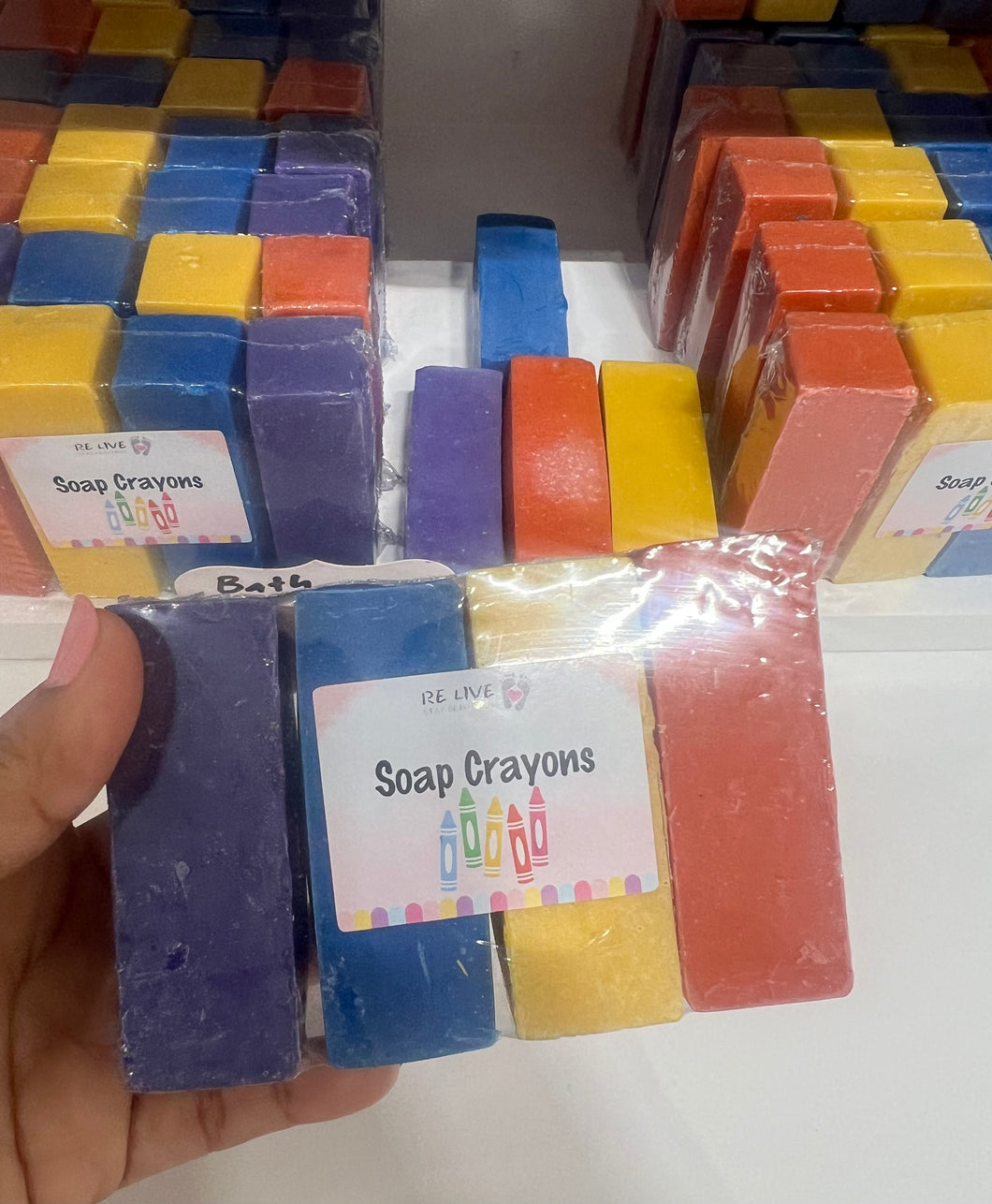 Artist- bath crayons-suds