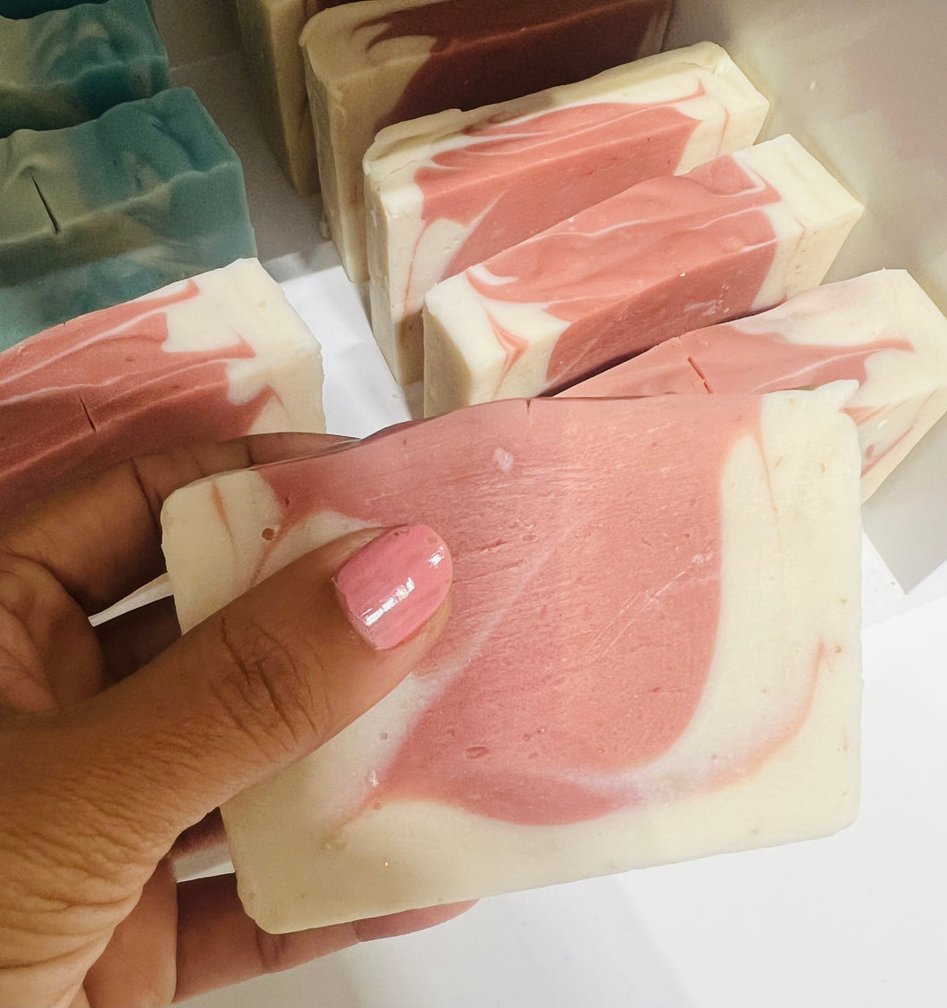 Baby pink- baby soap-suds